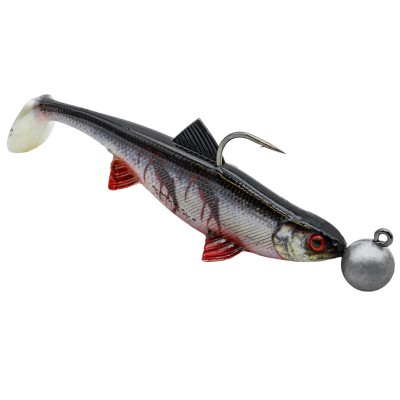 Senshu Real Fin Shad Ready2Catch Gummifische 12cm - Bloody Baitfish - 25g - 3 Stück