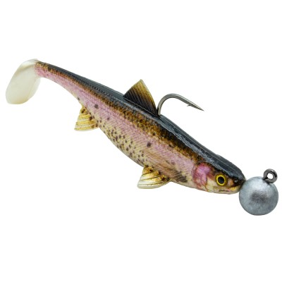 Senshu Real Fin Shad Ready2Catch, 8cm - Rainbow Trout - 11g - 4 Stück