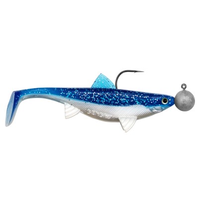 Senshu Real Fin Shad Ready2Catch, 8cm - Flaky Blue - 11g - 4 Stück