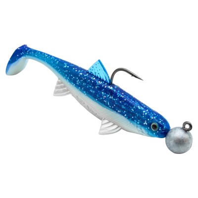 Senshu Real Fin Shad Ready2Catch, 12cm - Flaky Blue - 25g - 3 Stück