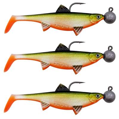 Senshu Real Fin Shad Ready2Catch, 12cm - Orange Belly - 25g - 3 Stück