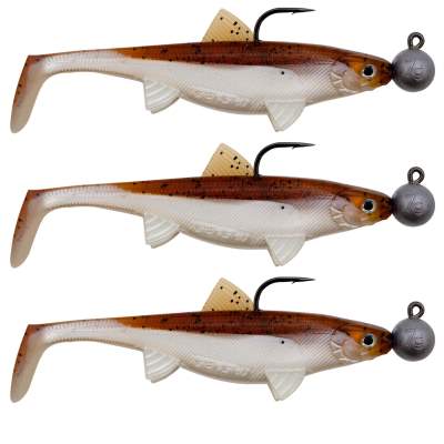 Senshu Real Fin Shad Ready2Catch Gummifische 12cm - Magic Motoroil - 25g - 3 Stück