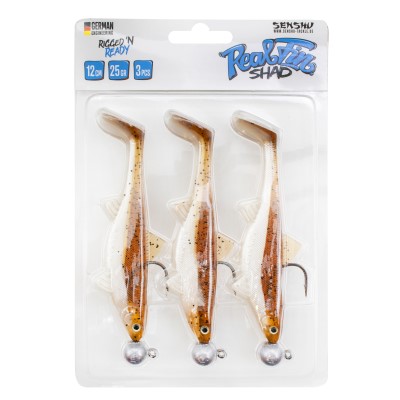 Senshu Real Fin Shad Ready2Catch, 12cm - Magic Motoroil - 25g - 3 Stück