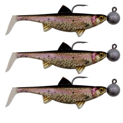 Senshu Real Fin Shad Ready2Catch, 12cm - Rainbow Trout - 25g - 3 Stück