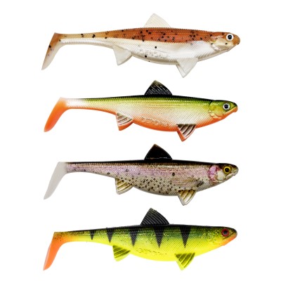 Senshu Real Fin Shad, 8cm - Mixed - 4g - 4 Stück