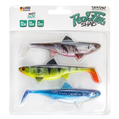 Senshu Real Fin Shad Gummifische 12cm - Mixed - 13g - 3 Stück