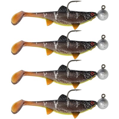 Senshu Real Fin Shad Ready2Catch, 8cm - Sunshine Brown - 11g - 4 Stück