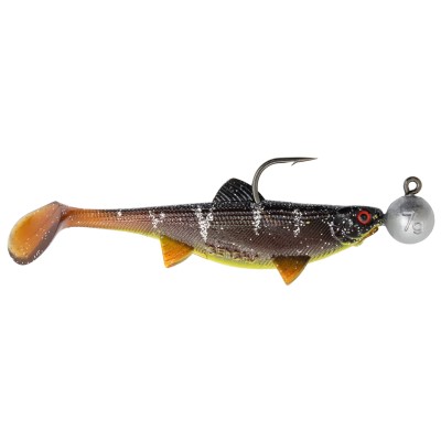 Senshu Real Fin Shad Ready2Catch, 8cm - Sunshine Brown - 11g - 4 Stück