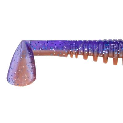 Senshu MG Shad Gummifisch 10cm - Purple Ice/Orange - 8g - 5 Stück
