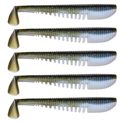 Senshu MG Shad Gummifisch 10cm- Arkansas Shiner - 8g - 5 Stück