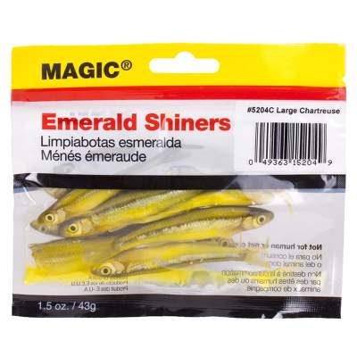 Magic Emerald Shiner Minnows-Pouch-Large-Chartreuse,