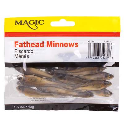 Magic Large Fathead Minnows in Pouch