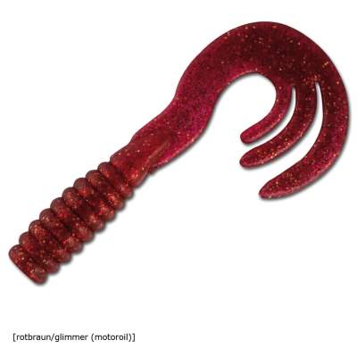 Blitz Pilker Riesenjig Dreierschwanz Beifänger Twister 15 17cm 17cm - rotbraun/glimmer/motoroil - 1Stück