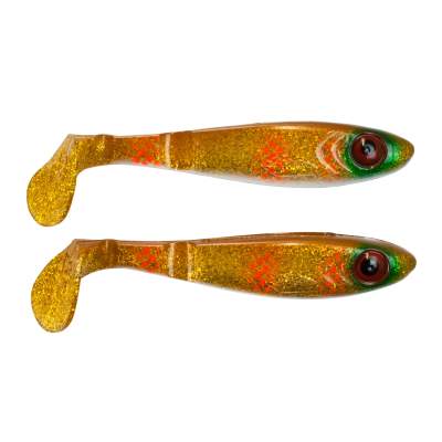 ABU Garcia Svartzonker McPike Shad Hecht Gummifisch 2er Pack 25cm guldgösen,