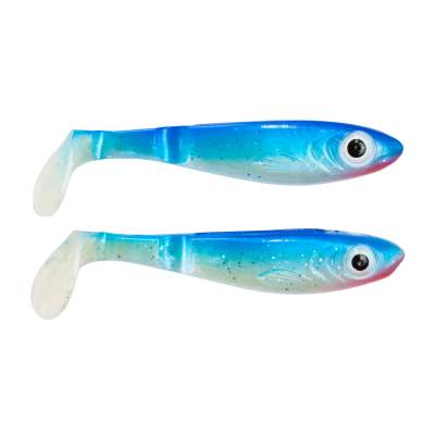 ABU Garcia Svartzonker McPike Shad Hecht Gummifisch 2er Pack 21cm blue/silver,