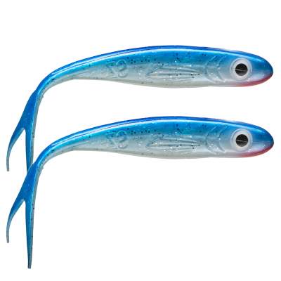 ABU Garcia Svartzonker McWalleye Shad Gummifisch 2er Pack 18cm Blue Silver,