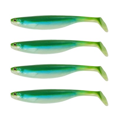 Westin ShadTeez Slim AD-Spezial, 7.5cm - Kiwi Shad - 3g - 4 Stück