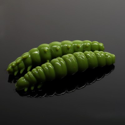 Libra Lures Larva, 3cm - olive - 15Stück