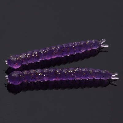 Libra Lures Slight Worm Creaturebait 3,8cm - purple glitter - 15Stück