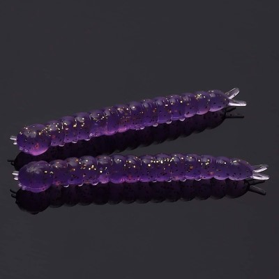 Libra Lures Slight Worm, 3,8cm - purple glitter - 15Stück