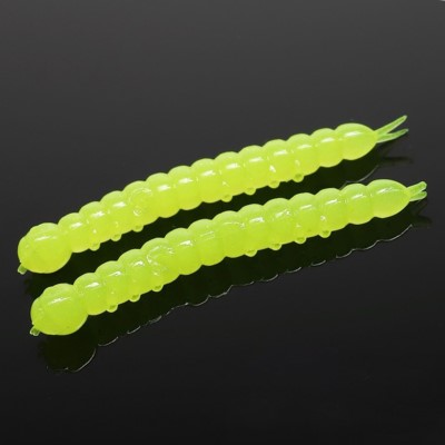 Libra Lures Slight Worm, 3,8cm - apple green - 15Stück