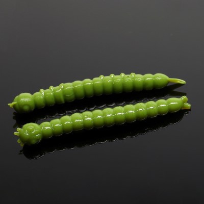 Libra Lures Slight Worm, 3,8cm - olive - 15Stück