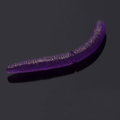 Libra Lures Fatty D´Worm, 6,5cm - Purple Glitter - 10Stück