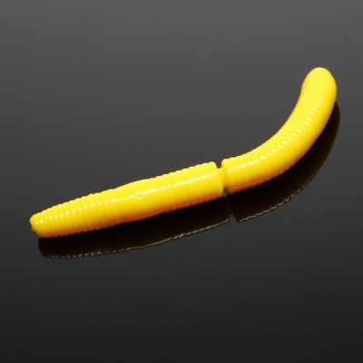 Libra Lures Fatty D´Worm Creaturebait 6,5cm - yellow - 10Stück