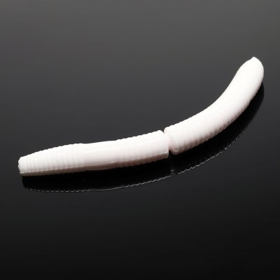 Libra Lures Fatty D´Worm Tournament, 5,5cm -white - Cheese Flavour - 12Stück