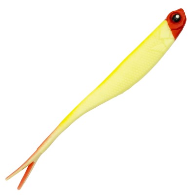 Fishdream Dropshot Warrior - Gummifisch 12cm - Red Head - 8 Stück