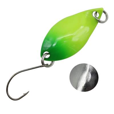 Troutlook Forellen Spoon Leaf 2,5g - 30x14mm - 2# yellow/green