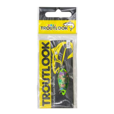 Troutlook Forellen Spoon Perlmutt 1,8g - 30 x12mm - 1# green/green