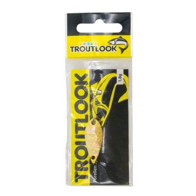 Troutlook Forellen Spoon Perlmutt 1,8g - 30 x12mm - 4# silver/beige