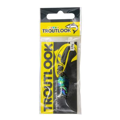 Troutlook Forellen Spoon Perlmutt 2,9g - 30 x12mm - 2# darkblue/black