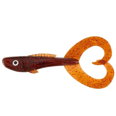 ABU Garcia Beast Twin Tail Gummifisch 170mm - Red Motoroil - 2Stück