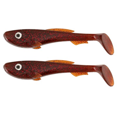 ABU Garcia Beast Paddle Tail Gummifisch 210mm - Red Motoroil - 2Stück