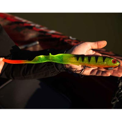 Fox Rage Slick Eel Loaded - Twister 21cm - UV Perch - 25g