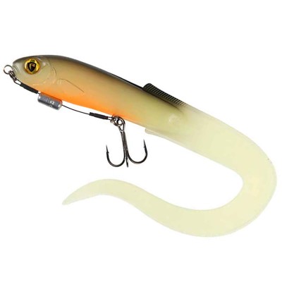Fox Rage Slick Eel Loaded - Twister 28cm - UV Hot Olive - 57g