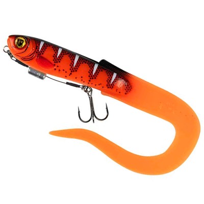 Fox Rage Slick Eel Loaded - Twister 28cm - UV Red Wake - 57g