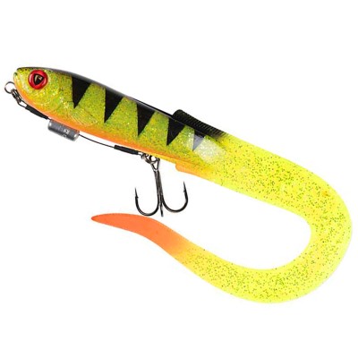 Fox Rage Slick Eel Loaded - Twister 28cm - UV Perch - 57g
