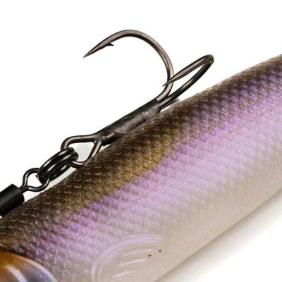 Fox Rage Pelagic Ready Rig - Slick Fast - vormontierter Gummifisch 18cm - UV Wakasagi - 40g
