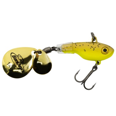 Berkley Pulse Spintail, Brown Chartreuse - 14g