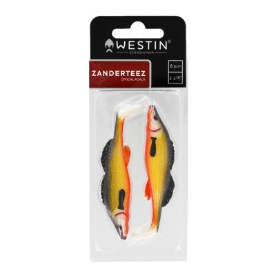 Westin ZanderTeez Shadtail - Gummifische 8.5cm - Headlight - 6g - 2 Stück