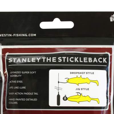Westin Stanley the Stickleback - Gummifisch 5.5cm - Stickleback - 1.5g - 6 Stück