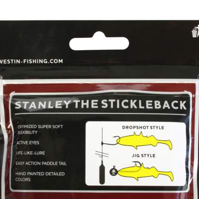 Westin Stanley the Stickleback Gummifisch 5.5cm - Spawing Stickleback - 1.5g - 6 Stück