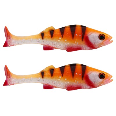 Westin Original Perch Gummifisch 12cm - 19g - Orange Perch - 2Stück