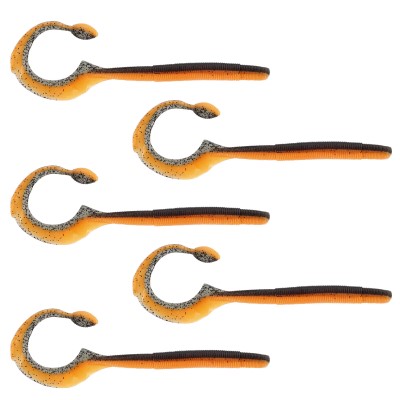 Westin Ned Worm Curl, 12cm - 3g - UV Craw - 5Stück