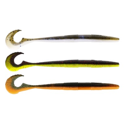 Westin Swimming Worm 13cm - 5g - Dark Water Mix - 5Stück