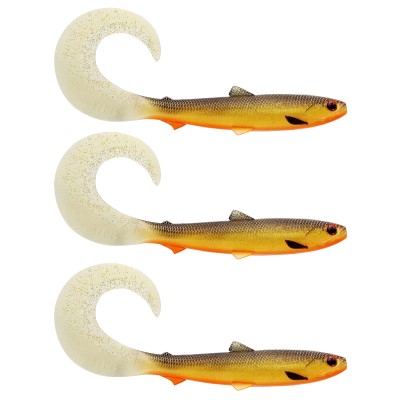 Westin BullTeez Curltail Gummifische 8cm - Gold Rush - 3g - 3 Stück