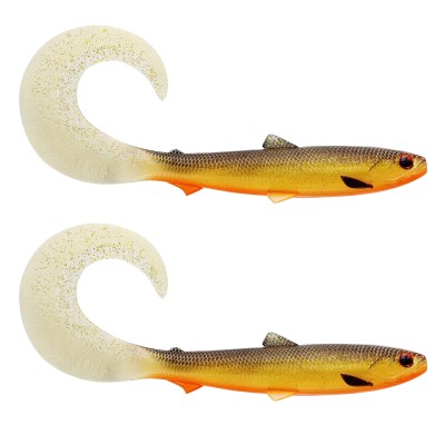 Westin BullTeez Curltail, 10cm - Gold Rush - 6g - 2 Stück